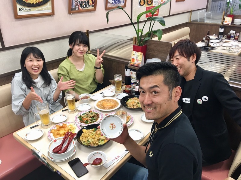 OA終わりに番組チームで餃子の王将さんへ♪