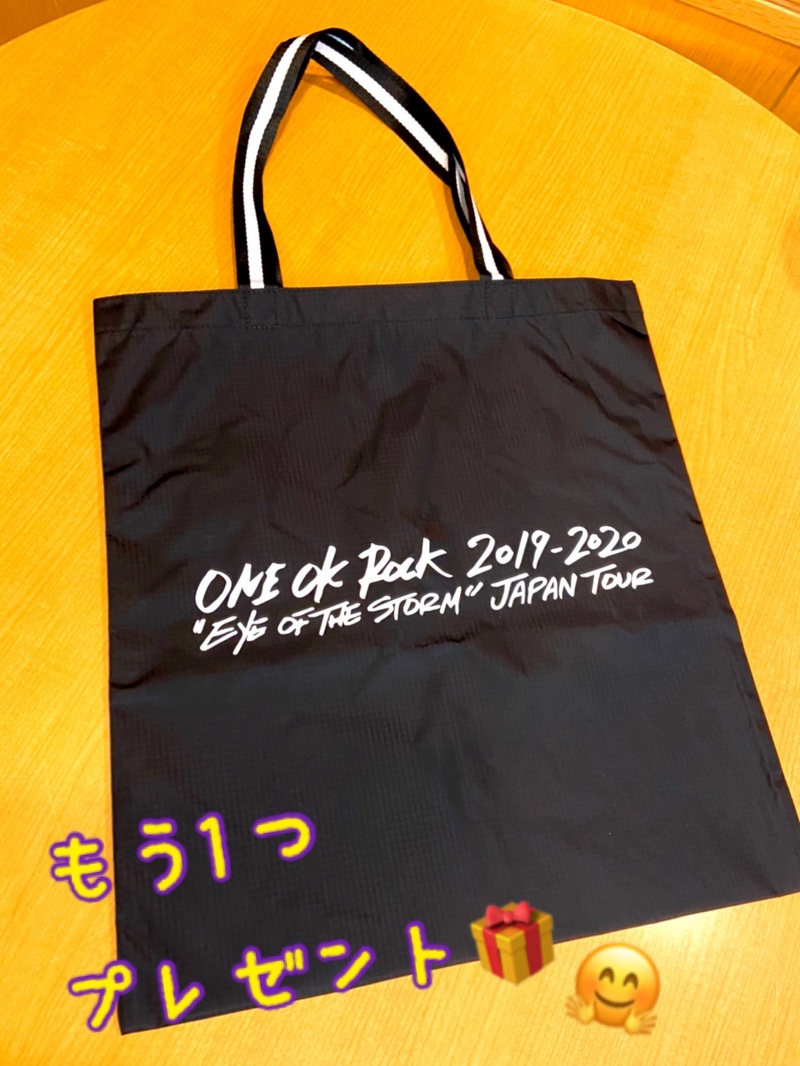 ☆追加プレゼント☆『ONE OK ROCK “Eye of the Storm” JAPAN TOUR トートバッグ』