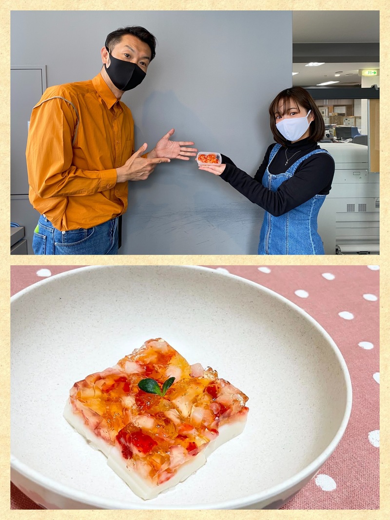 「2層の苺ゼリー」をご紹介♪