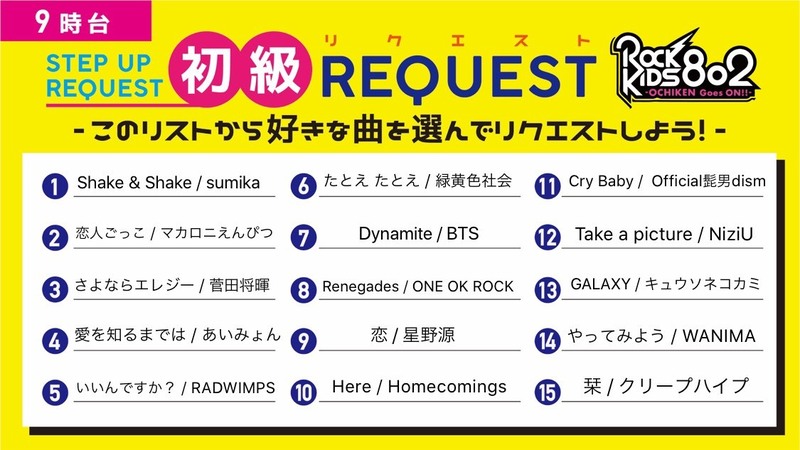 今週の #RK802 《 STEP UP REQUEST 》！5/3(月)、9時台の 