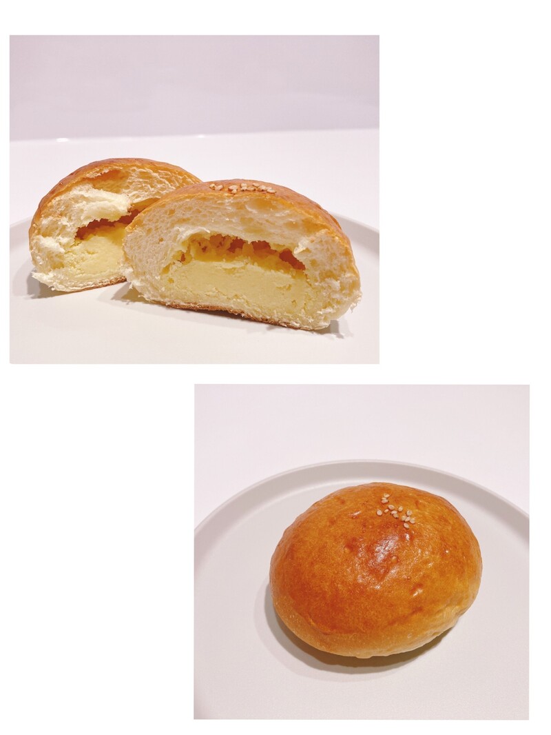 ◎しあわせの菓子パン◎ 台湾朝食専門店 wanna mannaの「奶酥麵包（ナイスーメンパオ）」