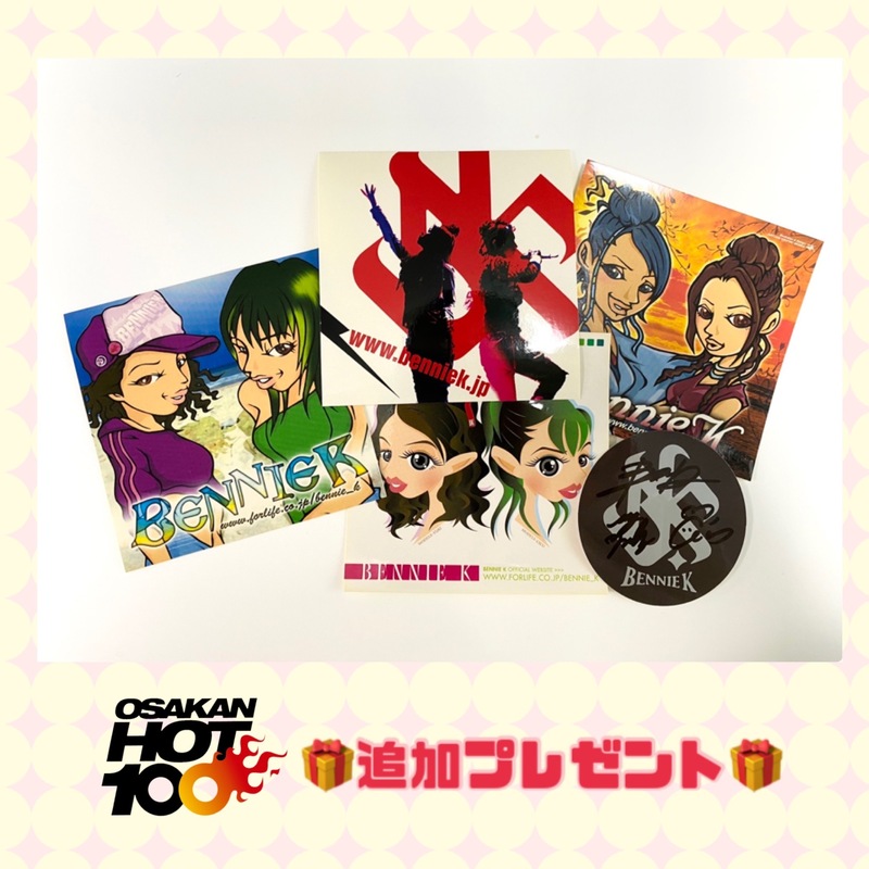 ☆追加プレゼント☆ 『 BENNIE K  ステッカー 5枚セット 』（@BENNIEK_STAFF）
