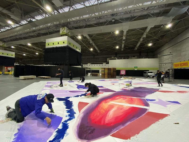 #RK802 大阪芸術大学 Let’s Pop Out ! 今夜は レディクレに欠かせない巨大オブジェを作成する WHOLE9 の様子をお届け！