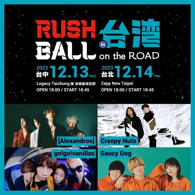 ☆ RUSH BALL in 台湾を終えて ☆