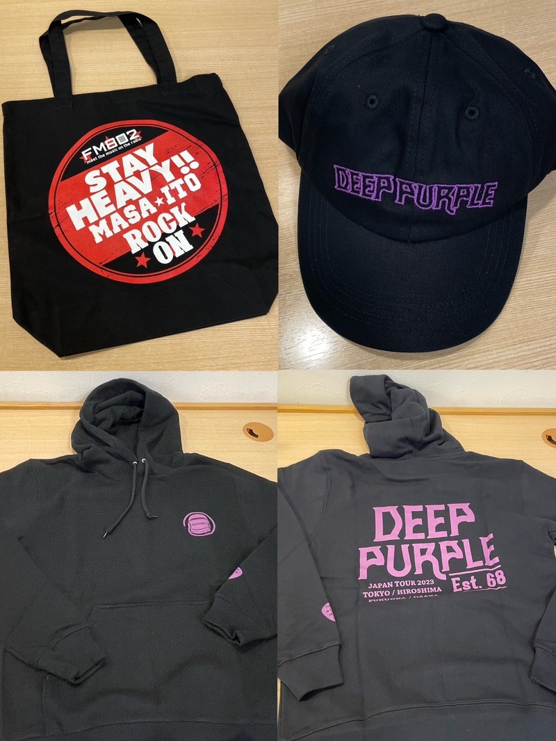 今夜のPRESENT☆ROCK ONトート、DEEP PURPLEセット