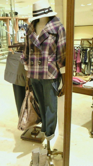 このタータンチェックのコート！