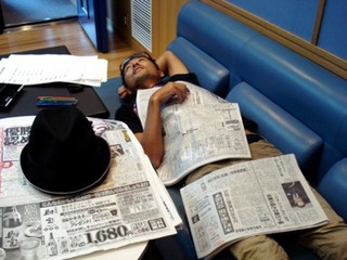 本番前の一コマ…