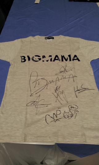 ★BIGMAMAサイン入りTシャツ到着〜★