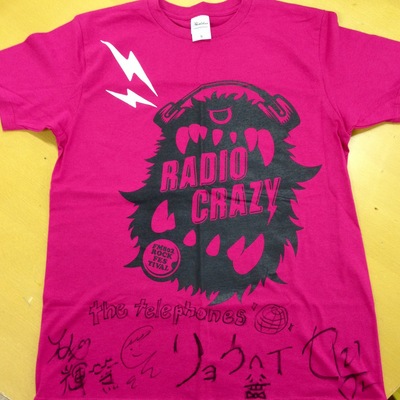 ★the telephoens サイン入りRADIO CRAZY Tシャツプレゼント★