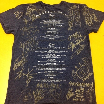 RISING SUN ROCK FESTIVAL 2014 in EZO お土産 サイン入りTシャツ!!!