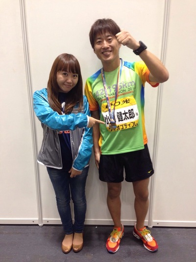 大阪マラソン　コブクロ　小渕健太郎　FINISH