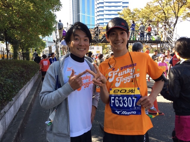 大阪マラソン　東京カランコロン　いちろー　FINISH