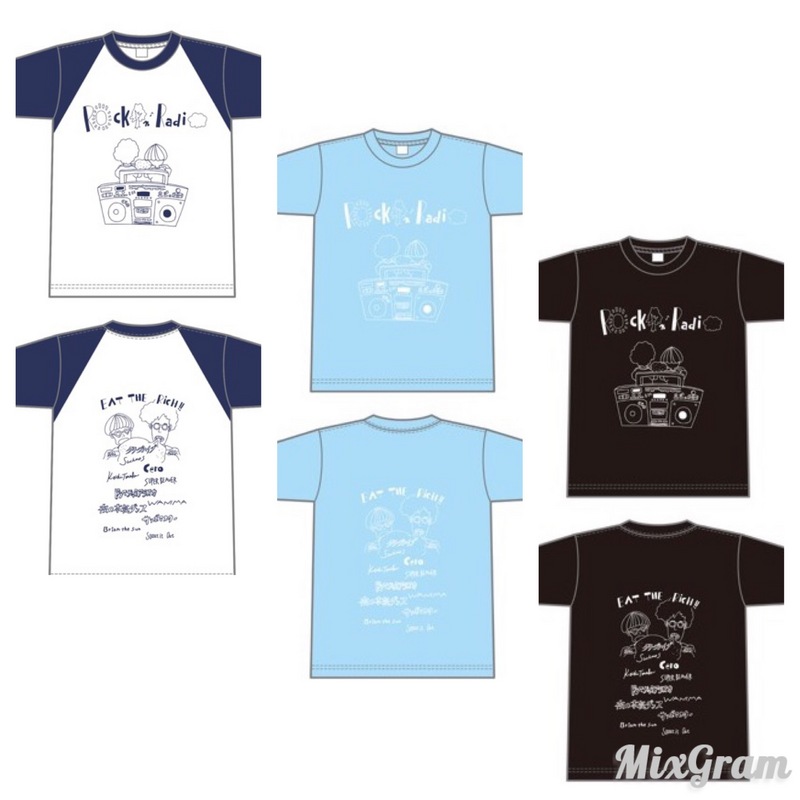「Eggs presents FM802 Rockin’Radio!」オフィシャルTシャツ♪
