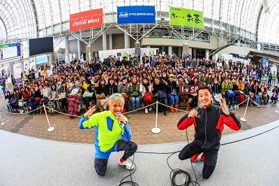大阪マラソン2017 大阪マラソンEXPOの会場にソナーポケット eyeron登場♪