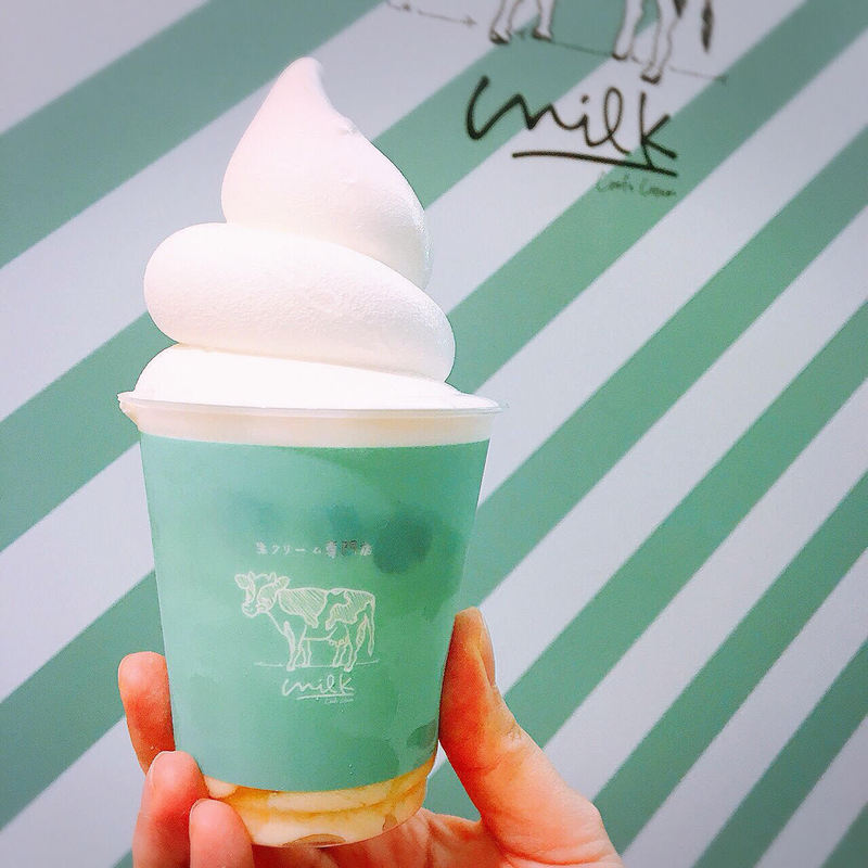 ♪水曜ご褒美　生クリーム専門店「milk」の「ミルキーソフトパフェ」をご紹介！♪