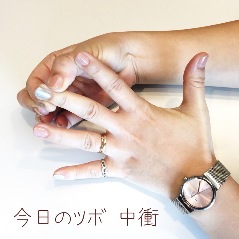 ＜月曜のツボ「中衝」＞